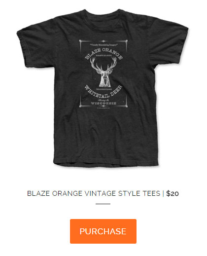 Purchase Blaze Orange Vitage Deer Hunting Shirt